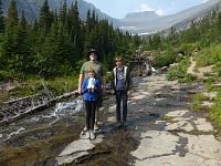 The only mountain goat was spotted near Lunch Creek.