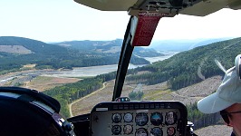 A view from the helicopter.