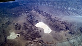 Sid took a picture of Racetrack in Death Valley while flying on his business trip to Texas.