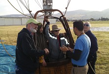 Tom and Sid went ballooning.