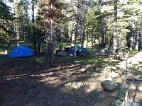 Our soft campsite.