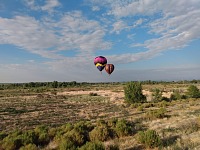 In ballooning, the hardest part is spotting the right place to land.