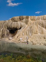 Hot springs in a break between ballooning — water was low this year.