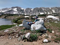 Even a teenager enjoys the view.