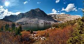 Autumn mountain landscape.