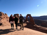 We hiked up to Delicate Arch.