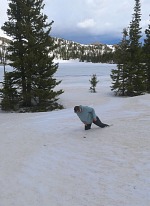 Treacherous snow banks.