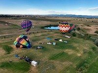 Tom and I also flew in a balloon.