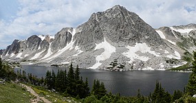 A stop in local mountains, almost no snow left.