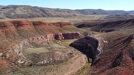 Bent Rock from a drone.