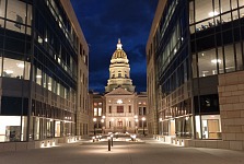 Historic Capitol is still nice an visible — even between new administrative annex buildings.