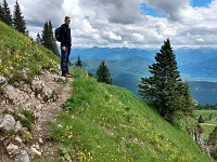 Returning along this kind of goat trail.