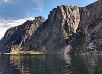 Cliffs around Kjerag. Cliffs around Kjerag.