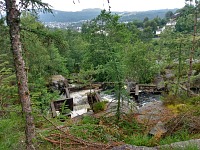 Fish ladders on Jørpelandselva River. Fish ladders on Jørpelandselva River.