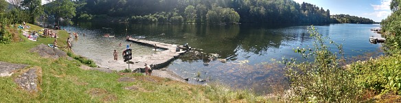 Hosanger: our beach, where Lusavågen bay changes name into Mjøsvågen.