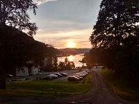 Fotlandsvåg: late sunset from the Palace.