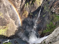 Vøringsfossen turns Tysvikjofossen into rainbow