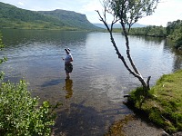 Shallow lake Isdalsvatnet