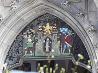 Symbol over entrance to the New Town Hall