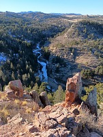 Občas mrzlo až praštilo, takže se objevil led, ale sníh nikde.