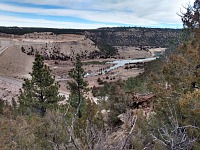North Platte River pod přehradou Glendo.