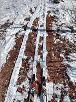 I have to keep to my own previous day's tracks.