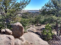 Granite Springs Reservoir as seen from El Alto.