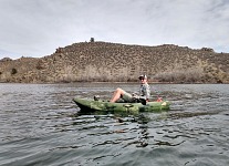 Tom on a kayak.