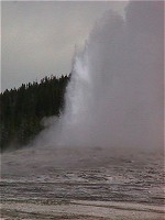 Yellowstone: gejzír Stará Věrná (Old Faithful)