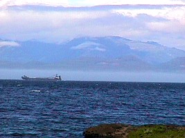 Vancouver Island, British Columbia, across San Juan de Fuca Strait